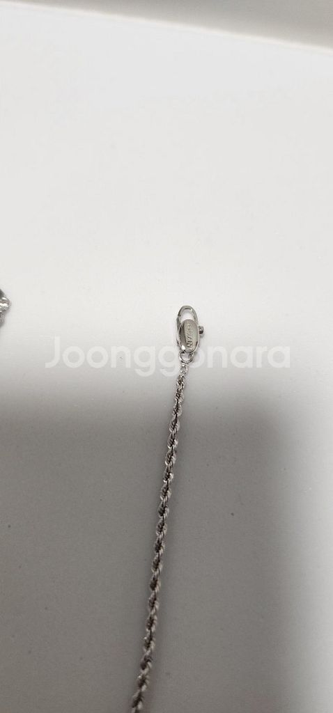 18k 화이트 골드 벨에포크 라지 사이즈 목걸이--6