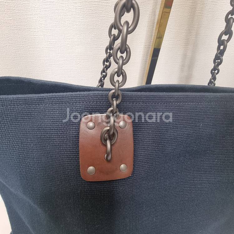 보테가베네타 캔버스 체인 숄더백. 클러치 정품--2