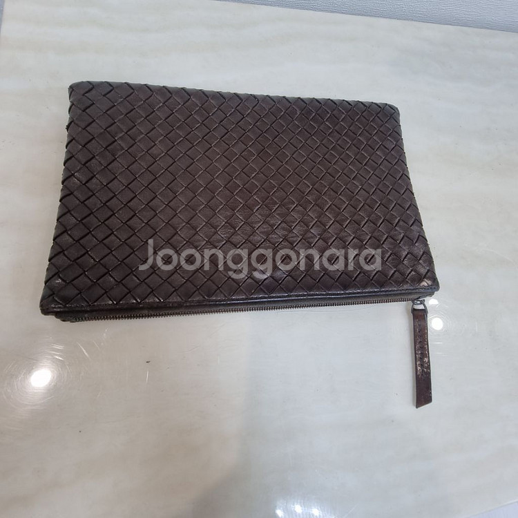 보테가베네타 캔버스 체인 숄더백. 클러치 정품--7