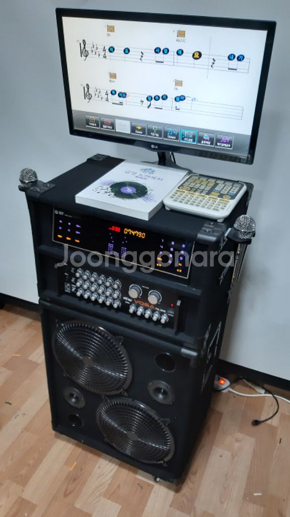 금영 최고급반주기A300 이동식노래방풀세트--8