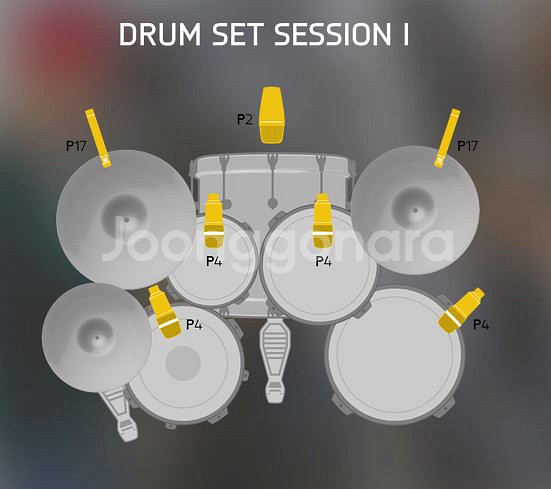 AKG 드럼마이크 세션1 DRUM SET SESSION--3