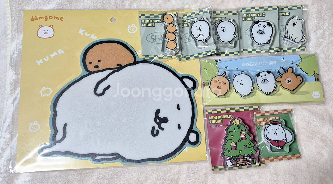 농담곰 고로케 부채 메모지 스탬프랠리 아크릴 크리스마스--4