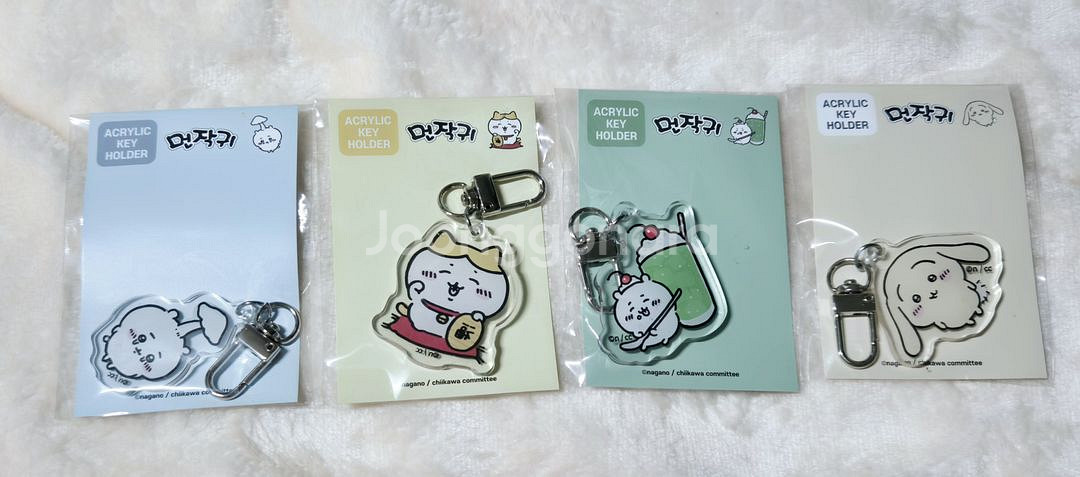 치이카와 팝업 방문 스티커 포카홀더 캔뱃지 띠부씰 1탄--6