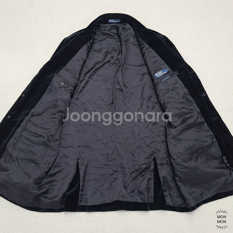 폴로 랄프로렌 벨벳 블레이져 L 블랙--7