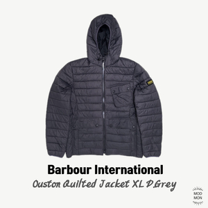 바버 인터네셔널 Ouston 퀼팅 자켓 XL 다크그레이