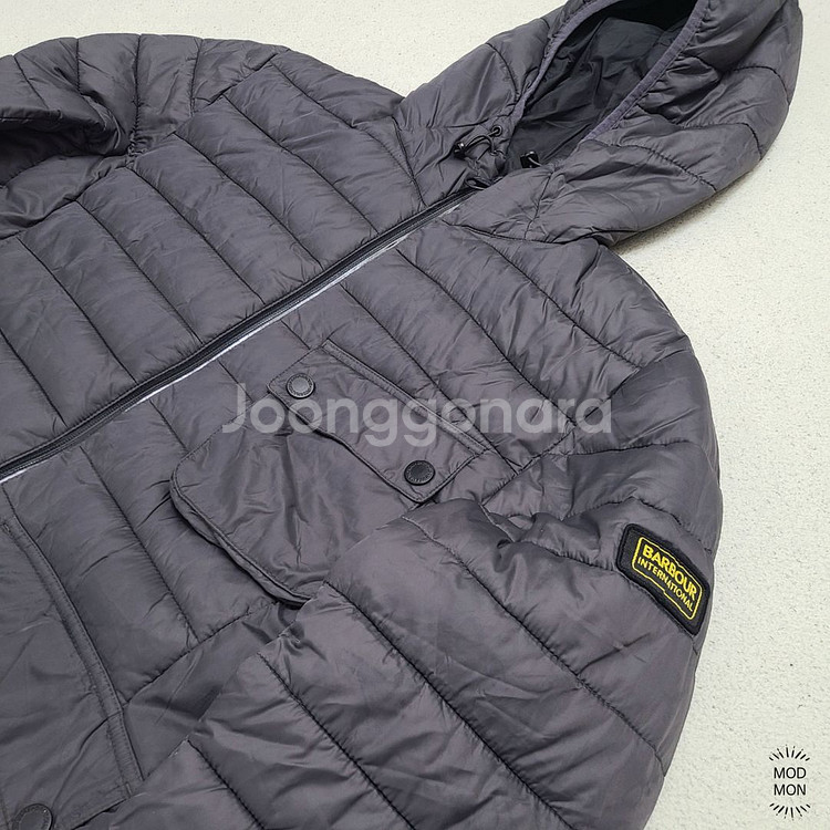 바버 인터네셔널 Ouston 퀼팅 자켓 XL 다크그레이--1