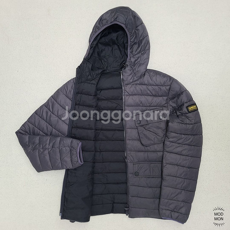 바버 인터네셔널 Ouston 퀼팅 자켓 XL 다크그레이--5