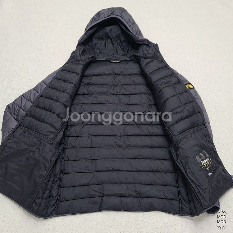 바버 인터네셔널 Ouston 퀼팅 자켓 XL 다크그레이--6