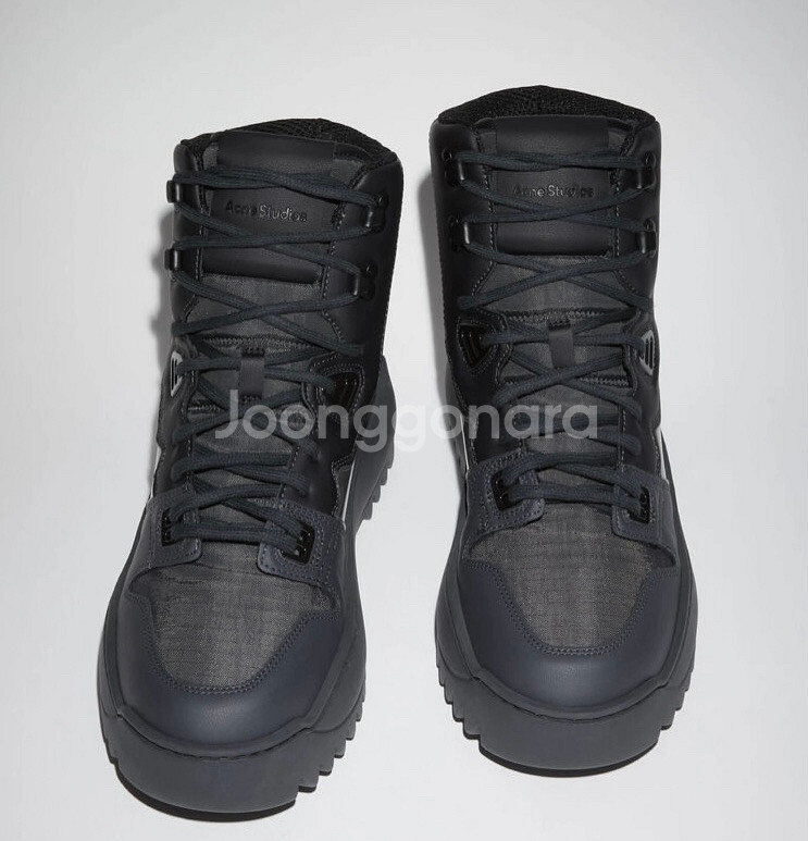 [42] 아크네 스튜디오 가죽 레이스업 앵클 스니커즈--1