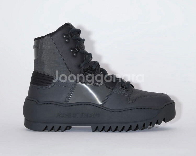 [42] 아크네 스튜디오 가죽 레이스업 앵클 스니커즈--0