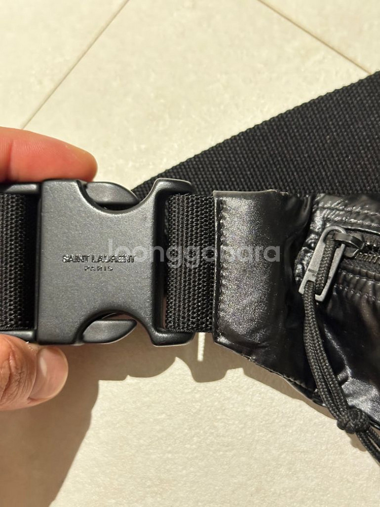 생로랑 Saint Laurent logo Belt ba--6