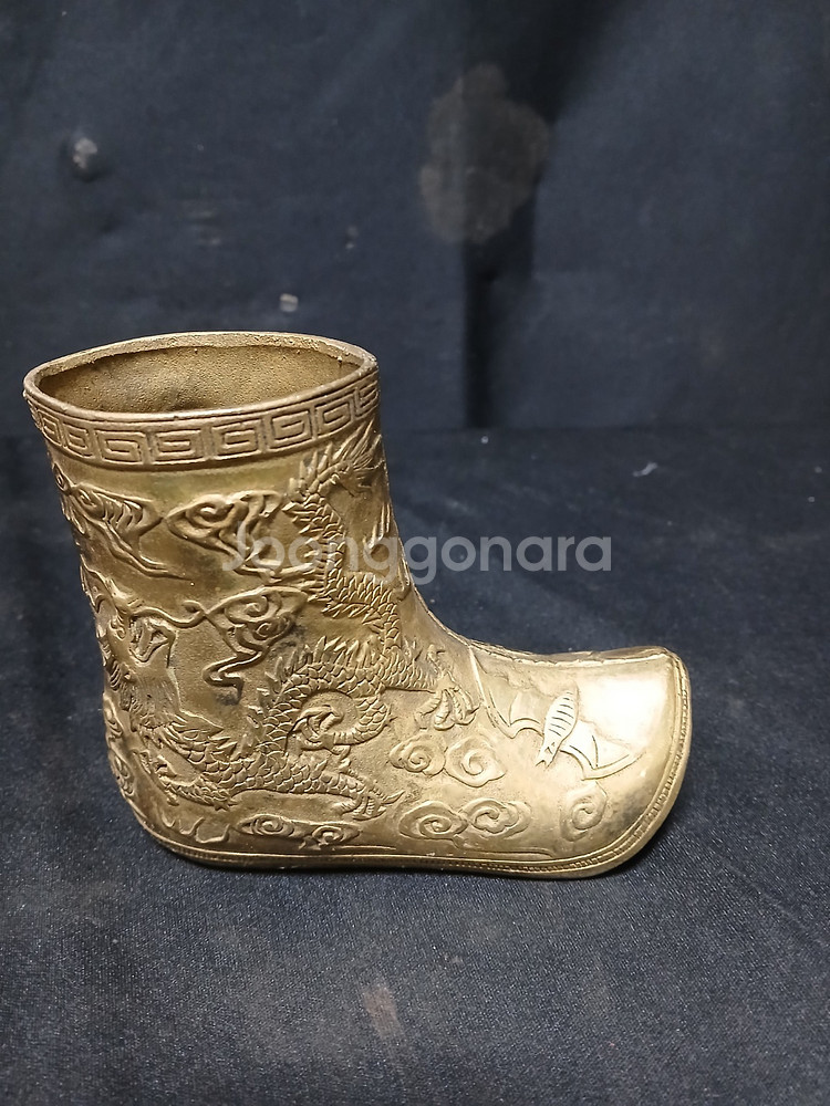황동 황제 어족신 가로12cm 세로10cm--1