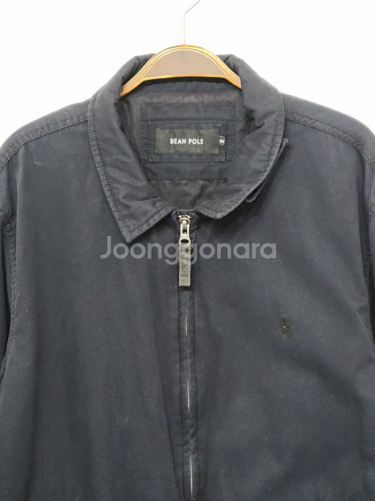 (105) 빈폴 블루종 점퍼 진곤색 로고 면자켓 캐주얼--1