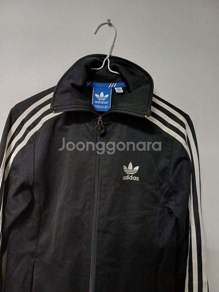 여성 아디다스 불꽃.삼선 져지자켓 (블랙.85-90)--1