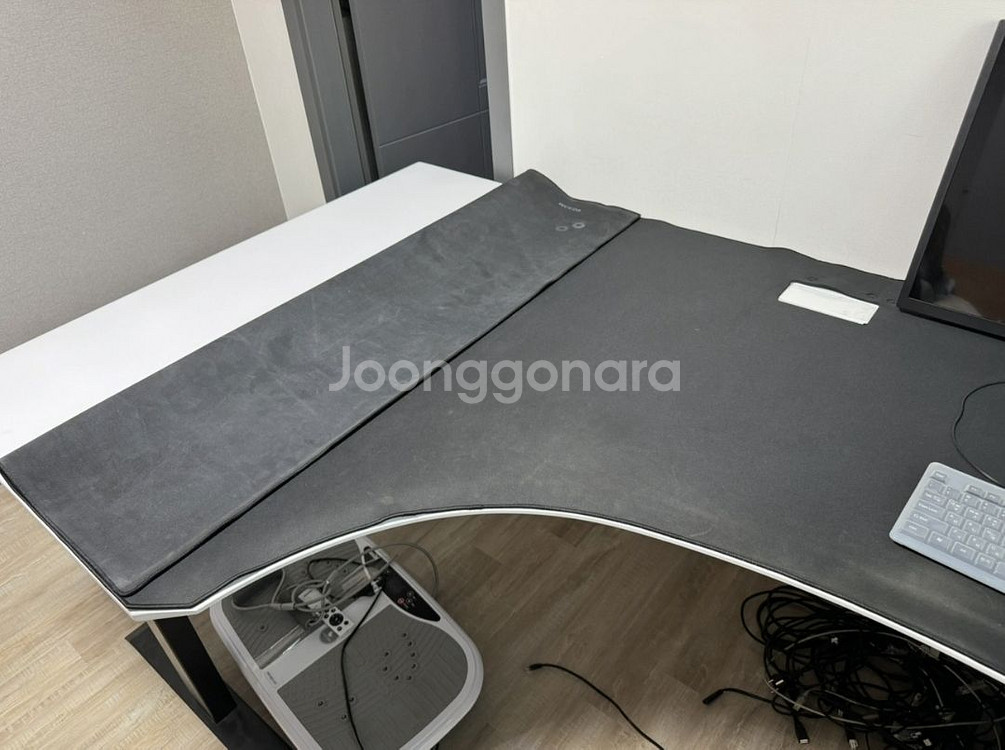 루나랩 L자 ㄱ자 모션데스크 코너 책상+9템--2