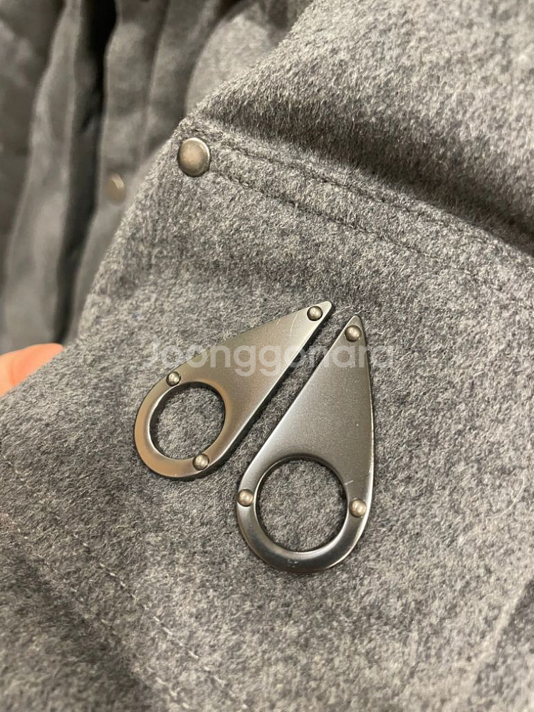 무스너클 캐시미어 블렌드 다운 패딩 자켓 XL--3
