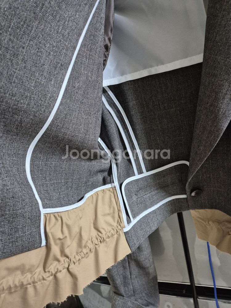 js뉴욕 밑단스트링 숏자켓--4