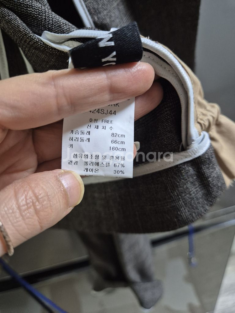 js뉴욕 밑단스트링 숏자켓--5