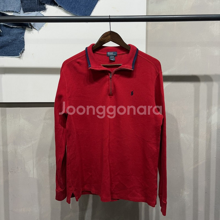 (100) 폴로 랄프로렌 캐주얼 반집업 니트 긴팔티--0