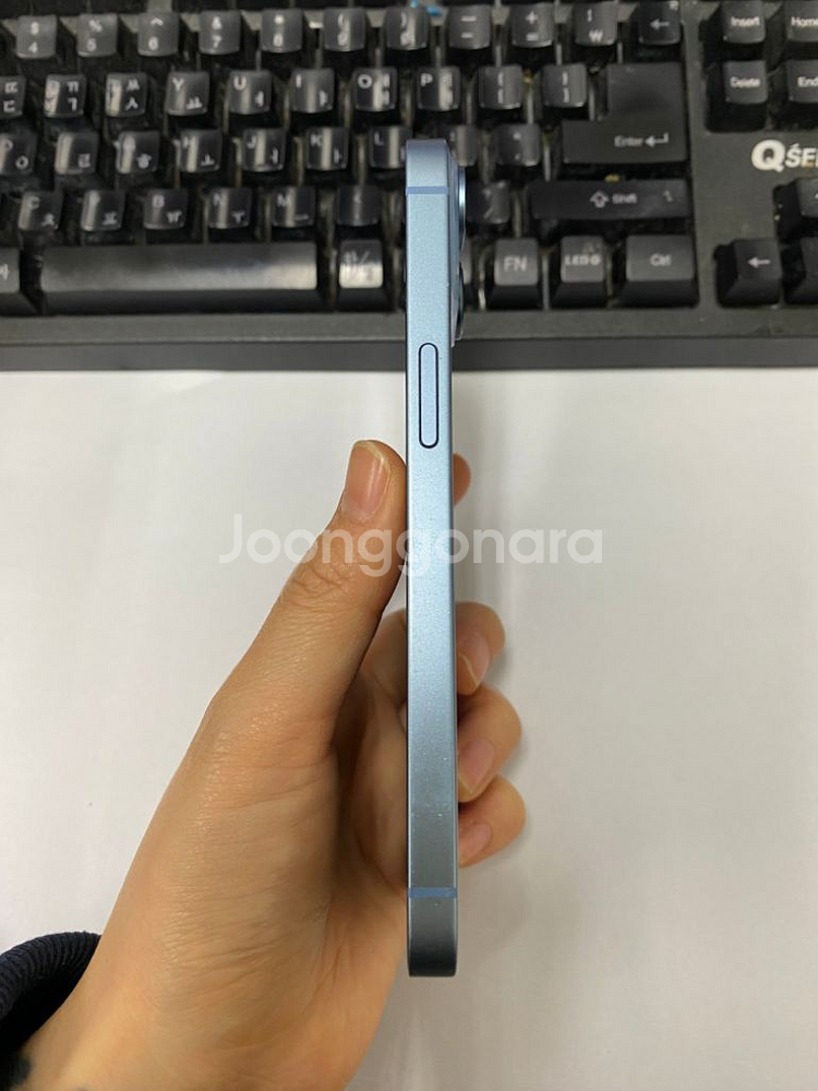 아이폰14 블루 A급 128GB 무잔상 배터리성능100--5