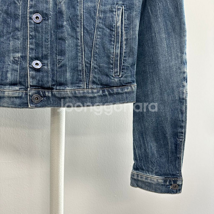 디젤 워싱 데미지 데님 청자켓--2