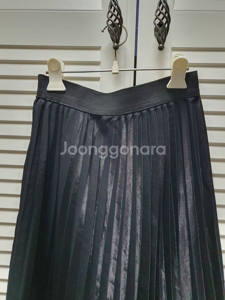 주름 롱스커트 M--1