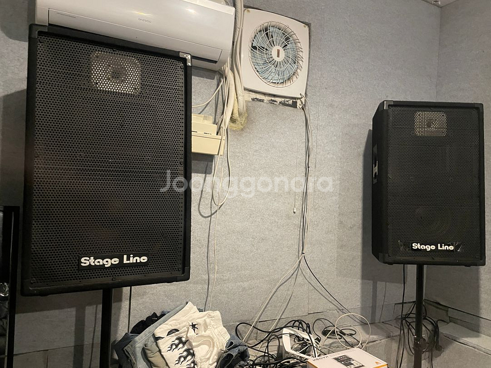 카날스 앰프 + 대형 스피커 + 베링거 믹서 음향 세트--1