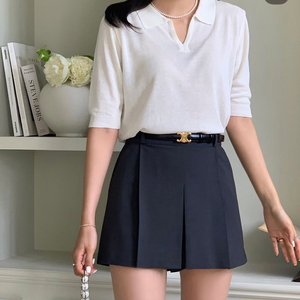 에제르 썸머 브리즈 팬츠스커트 차콜s