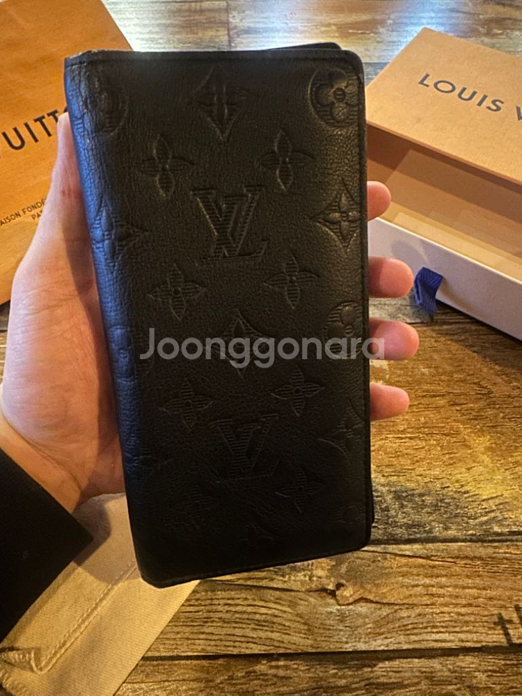 루이비통 섀도우 모노그램 장지갑 브라짜--5