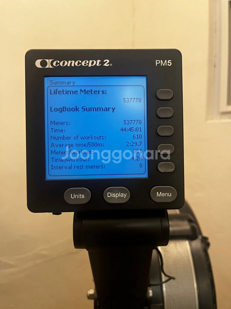 컨셉2 로잉머신 pm5 블랙--0