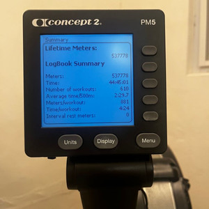 컨셉2 로잉머신 pm5 블랙