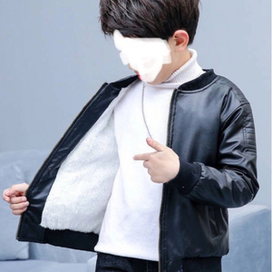 (거의 새것) 유아 아동 퍼안감 가죽 점퍼 자켓