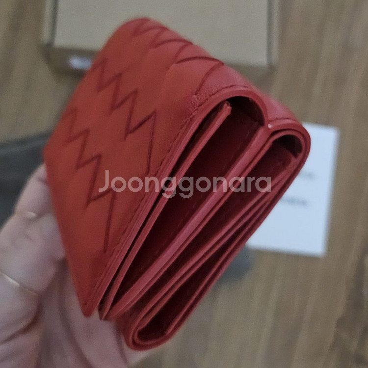 보테가베네타 지갑 레드 새상품--1