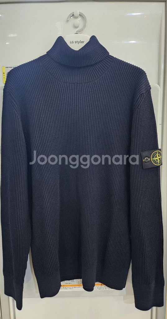 스톤아일랜드 니트 터틀넥 목폴라 네이비 새상품--0