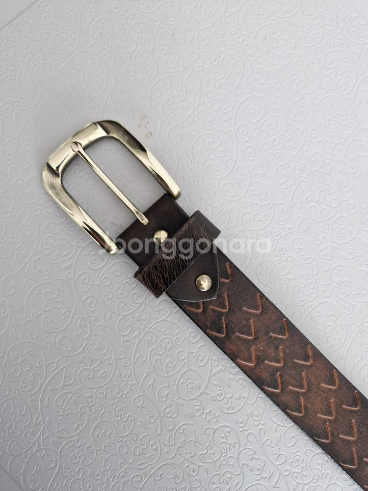 FULL GRAIN LEATHER 통가죽벨트 정품--1