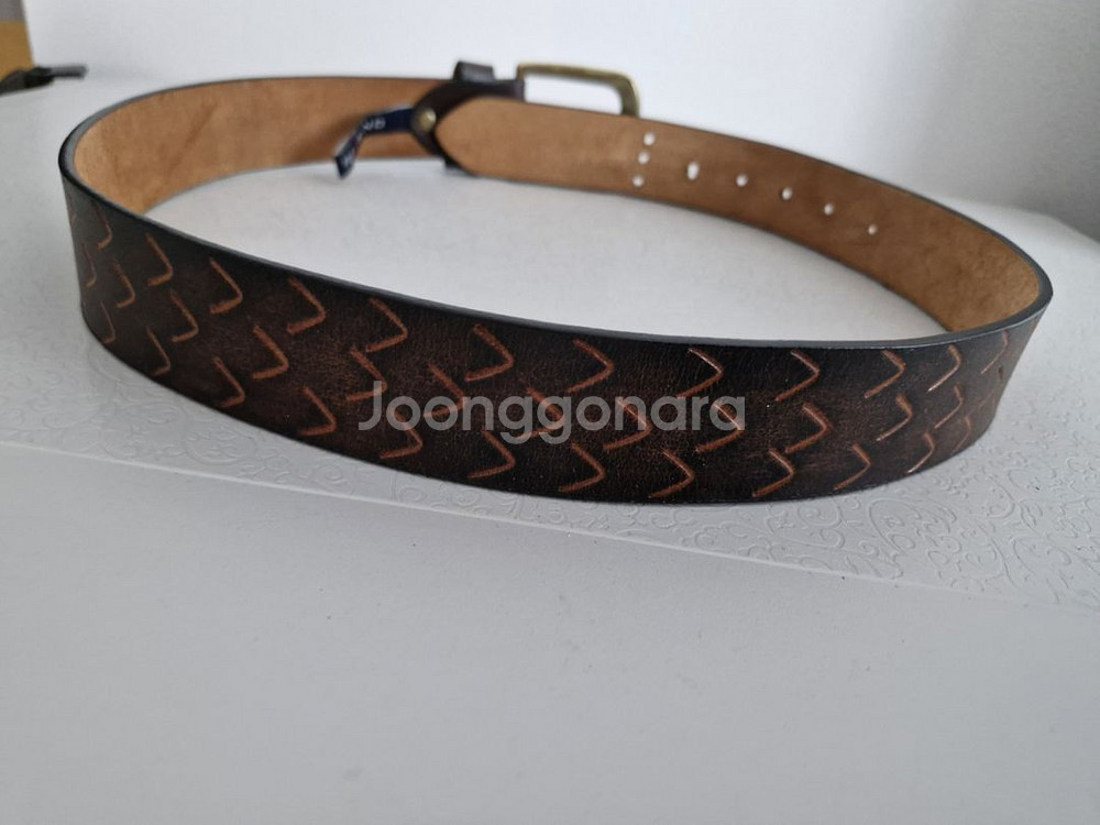 FULL GRAIN LEATHER 통가죽벨트 정품--9