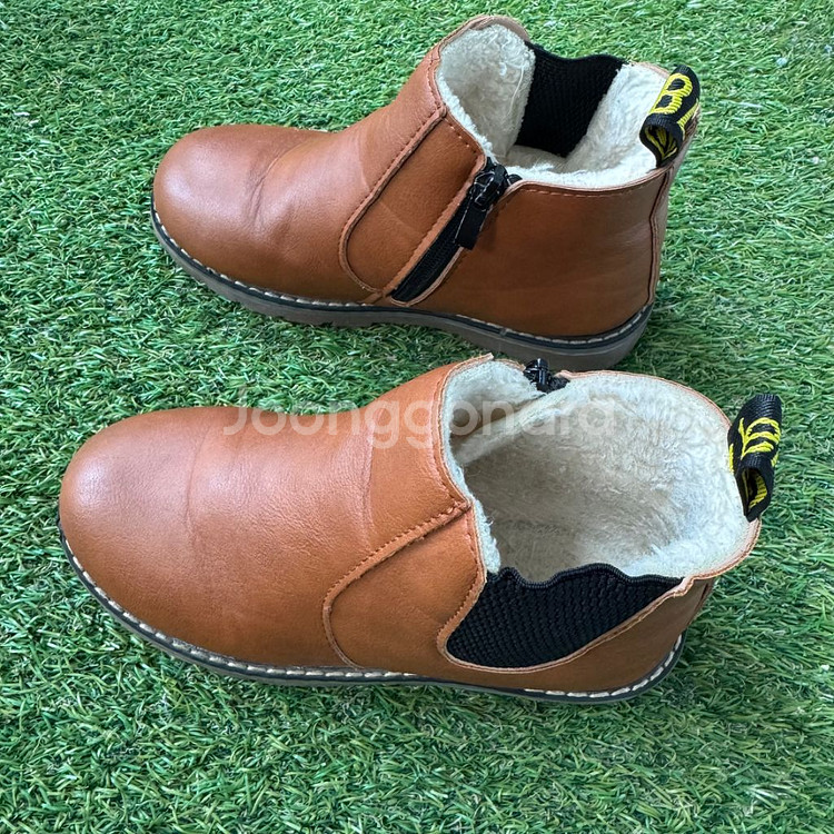 유아 아동 첼시 털안감 부츠--5