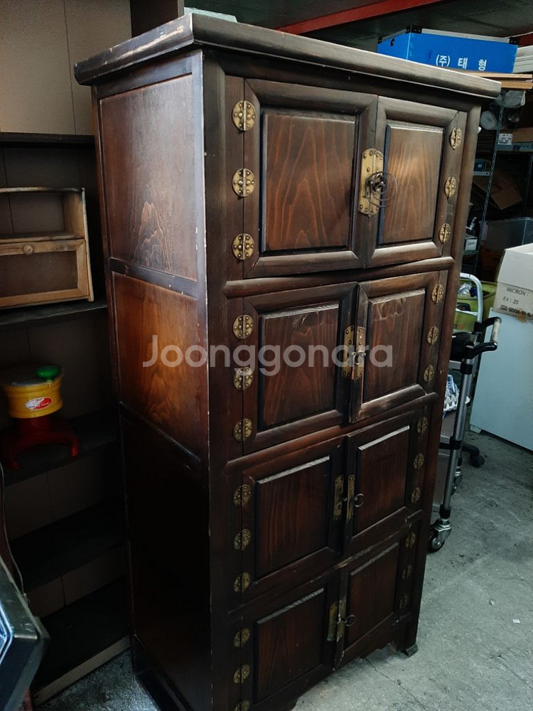 옛날 장농 수납장4단--0