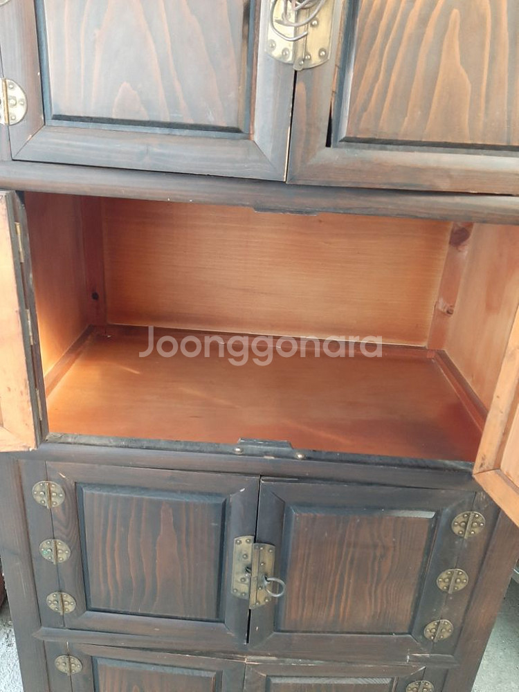 옛날 장농 수납장4단--1