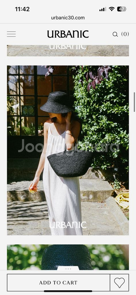 얼바닉30 Raffia straw hat--4