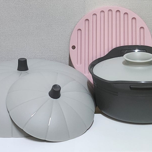 마미스테이블 실리콘 전자레인지 찜기 덮개 냄비받침