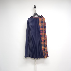 새 제시뉴욕 춘추동 플리츠 플레어 롱 스커트 44