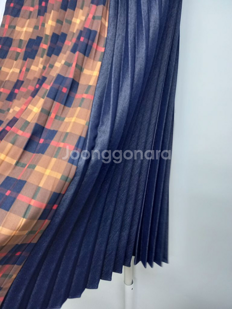 새 제시뉴욕 춘추동 플리츠 플레어 롱 스커트 44--3