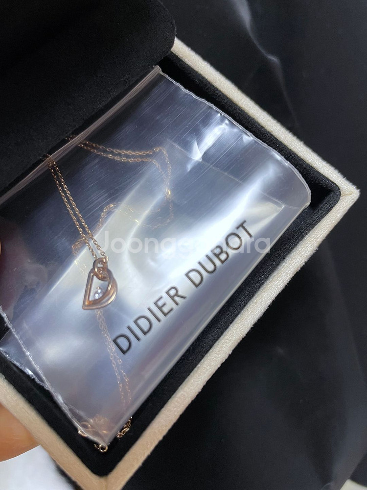 디디에두보 14k 금 목걸이 더블디 새상품--1