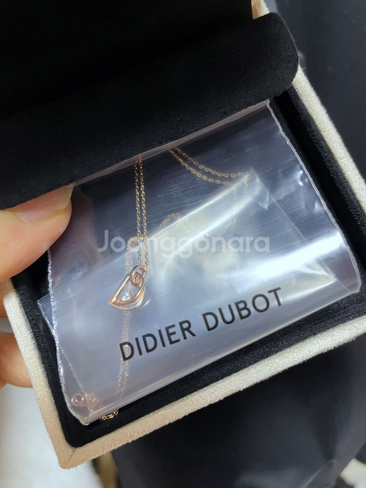 디디에두보 14k 금 목걸이 더블디 새상품--2