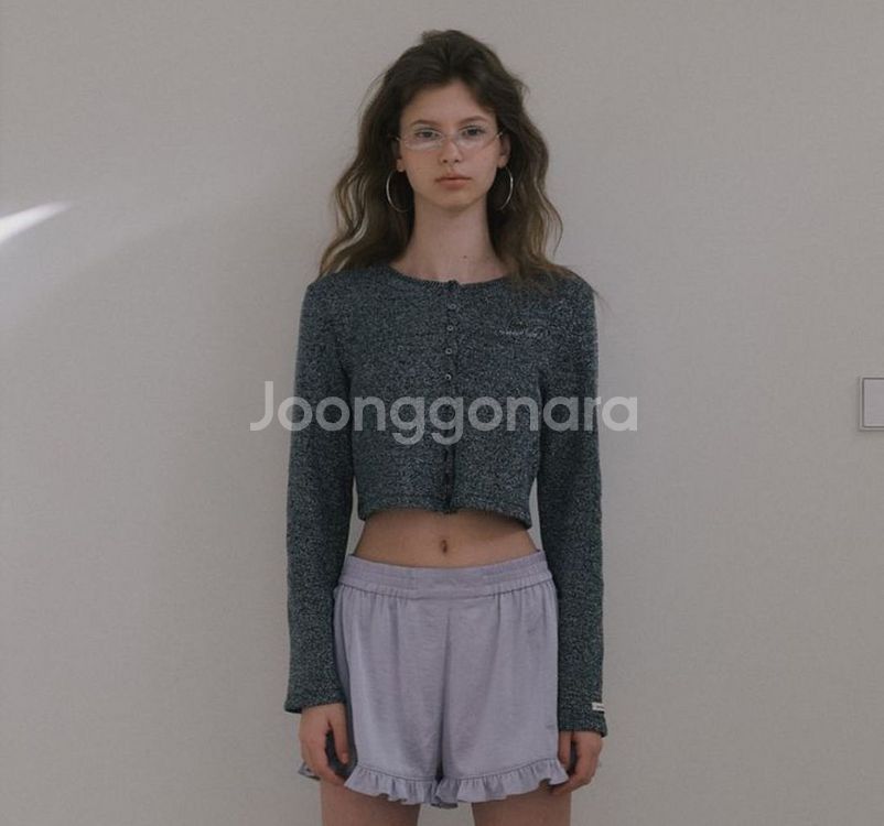 (미개봉새상품) 오버듀플레어 글리터리 가디건 블랙--1