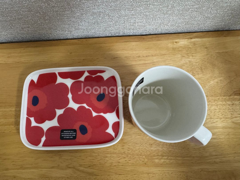 마리메꼬 우니꼬 머그와 사각접시--3
