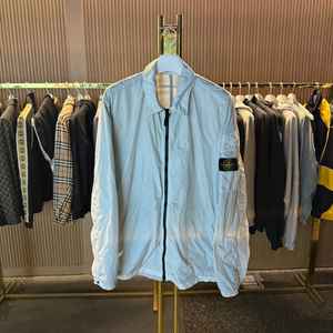 [3XL]스톤아일랜드 크링클랩스 스카이블루 오버셔츠