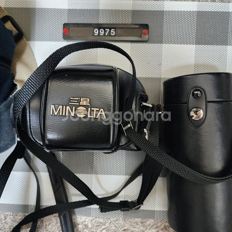 미놀타 X-300 블랙바디 필름카메라 렌즈 2개 가방세--7