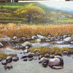 곽정희 화백 40호 사이즈 서양화/유화/그림